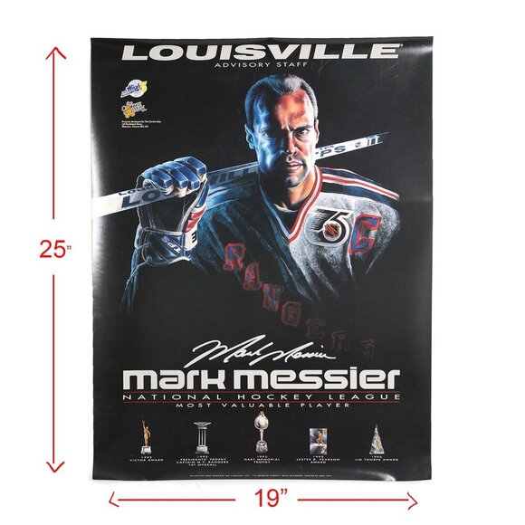 1992 NHL Mark Messier NY Rangers Louisville Poster MVP Hockey The Moose Retro - Picture 2 of 4